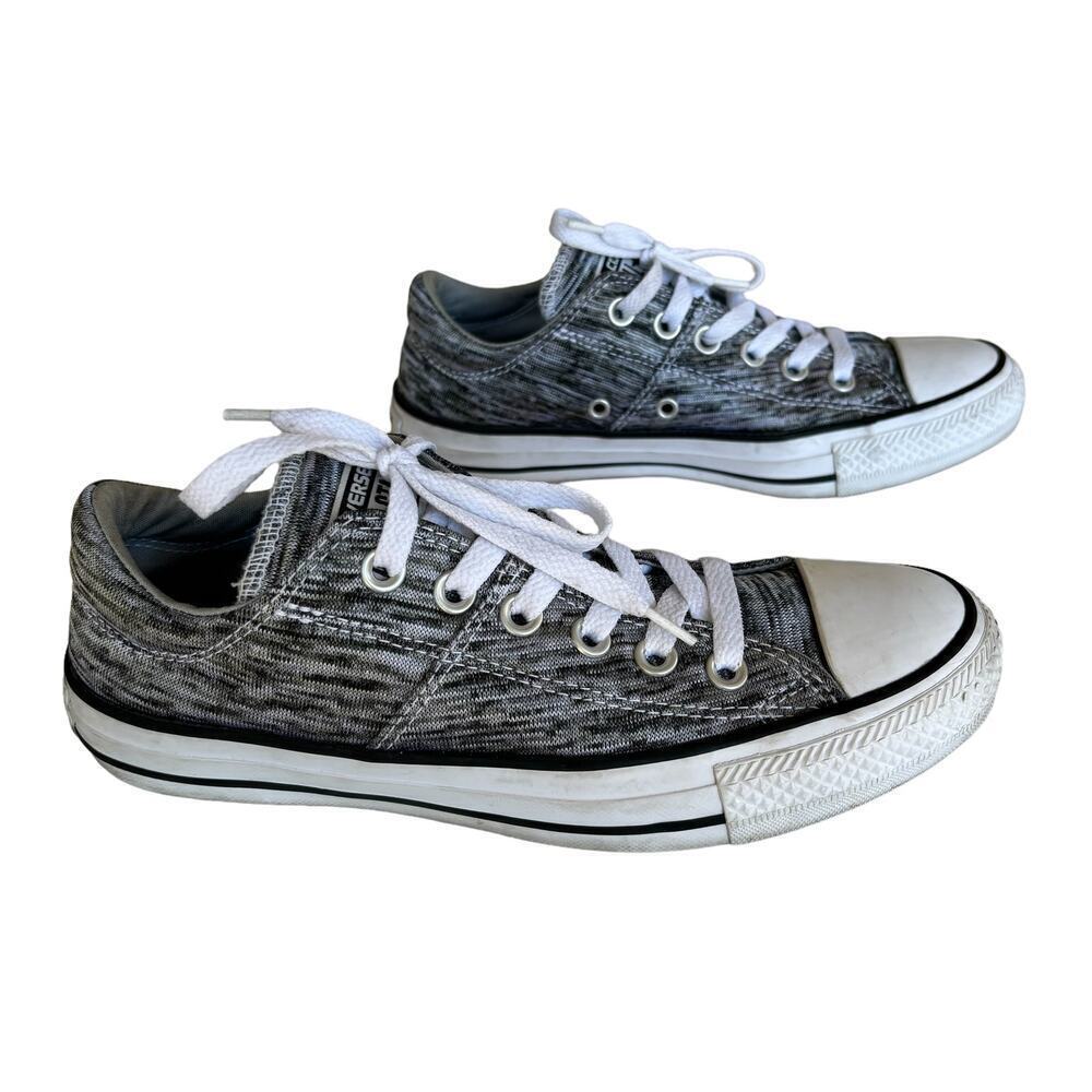 Converse Chuck Taylor All Star Heathered Gray Silver Sneakers Womens Size 7 - Picture 3 of 8